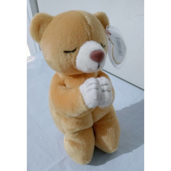 Retired 1998 Ty Beanie Baby "Hope" the Praying Bear with Rare Tag Errors